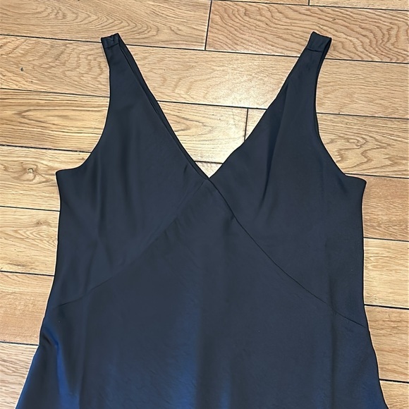 A New Day Slip On Black Satin Dress - Picture 2 of 3
